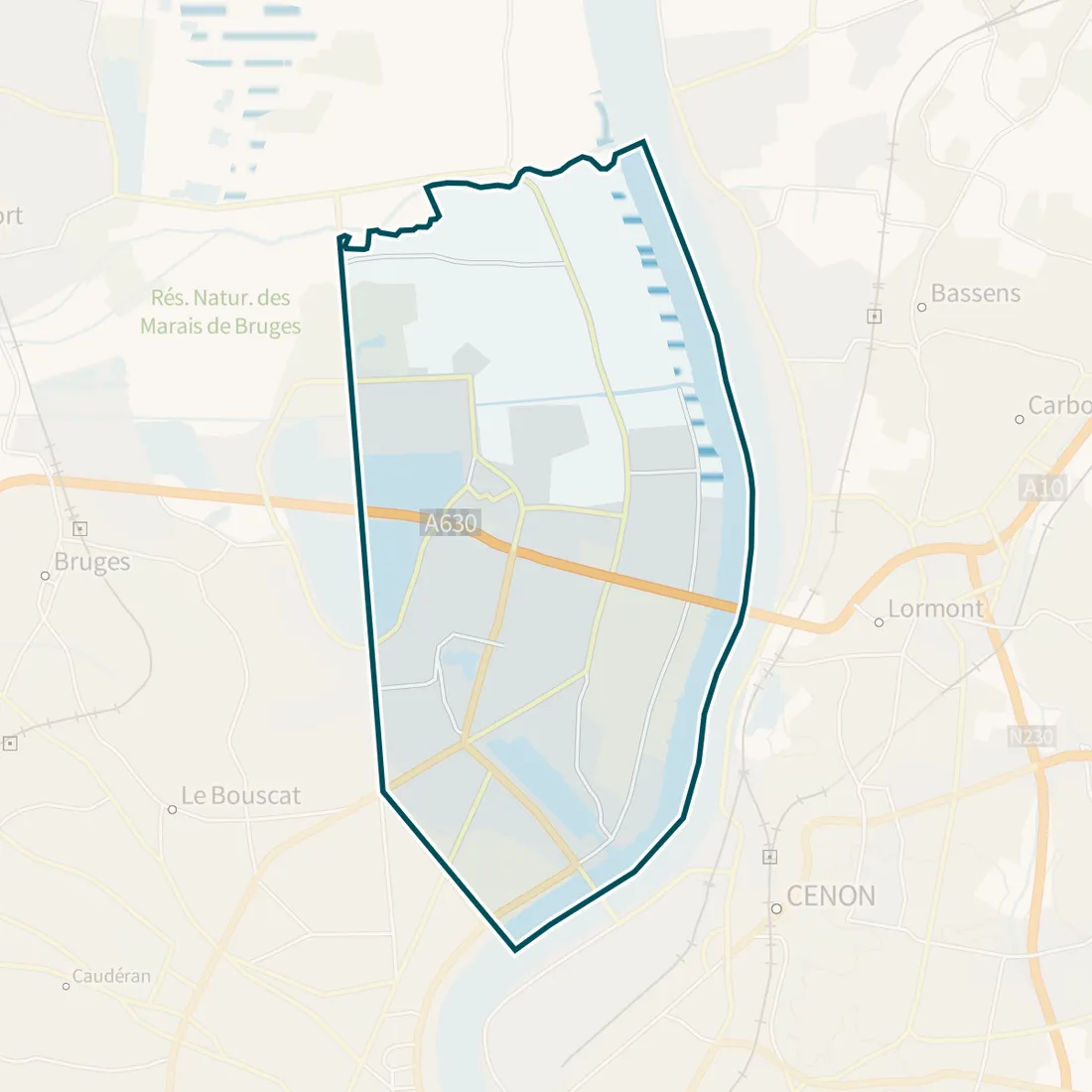 Carte : Bordeaux Maritime