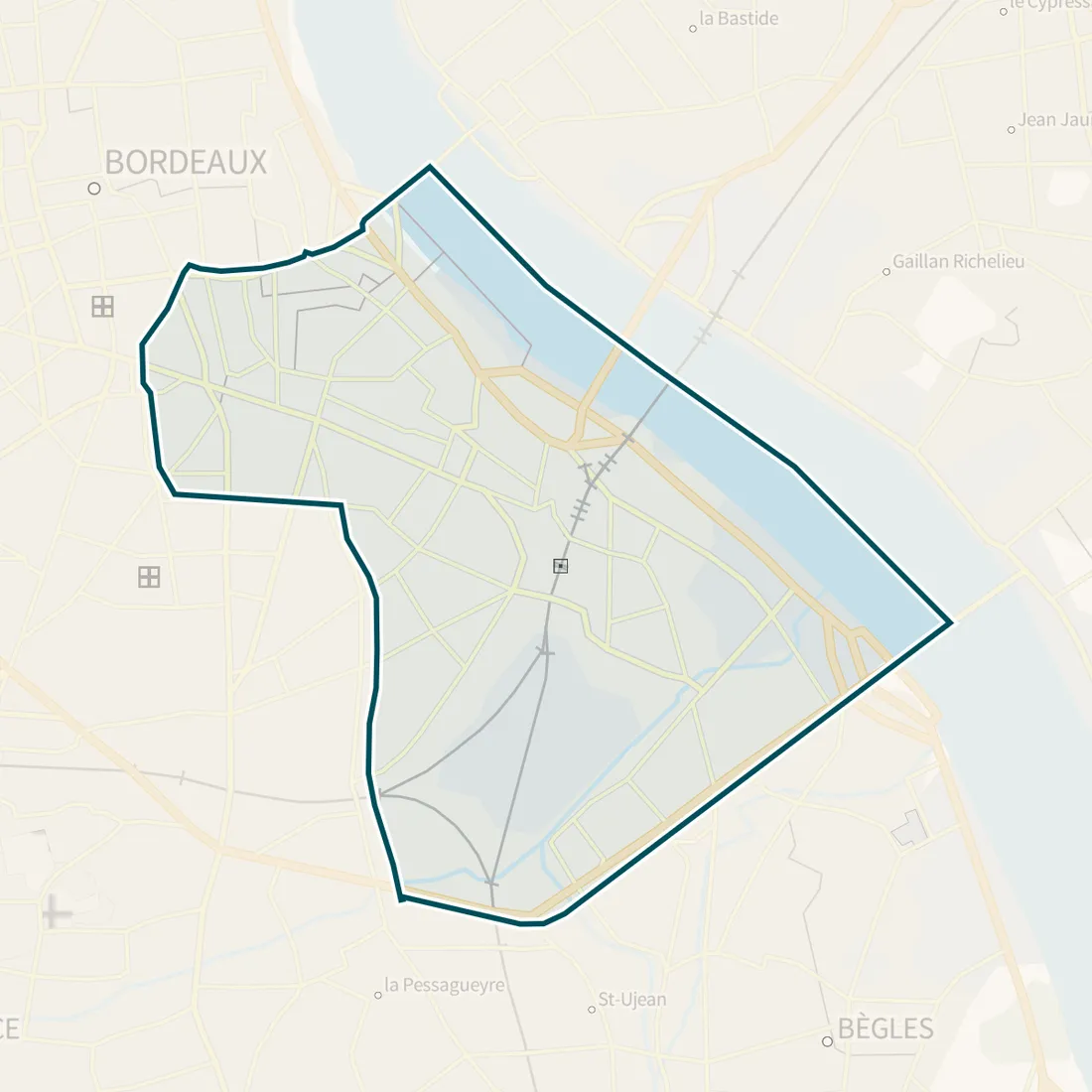 Carte : Bordeaux Sud