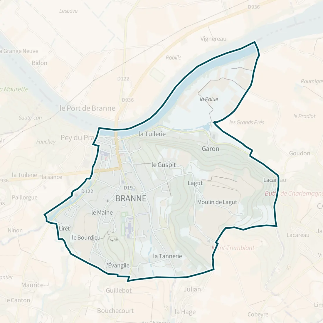 Carte : Branne