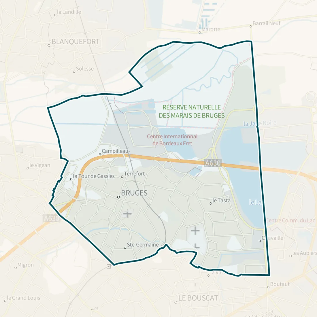 Carte : Bruges