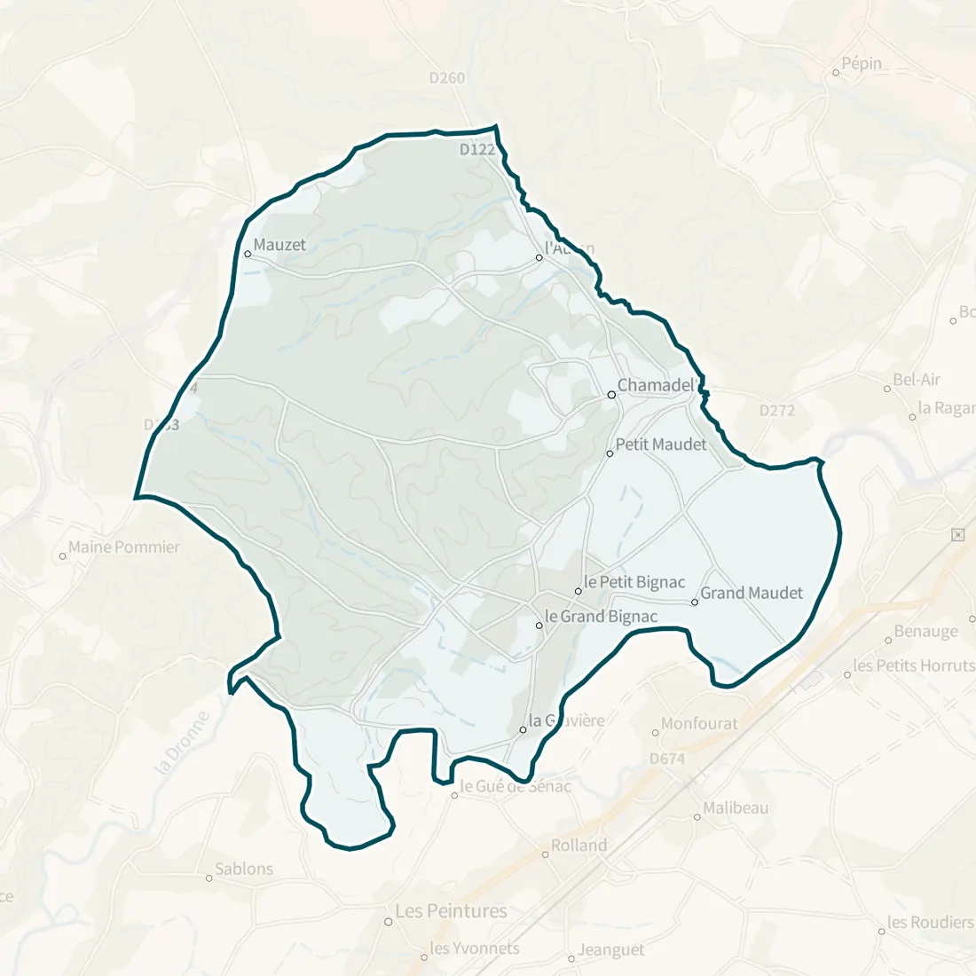 Carte : Chamadelle