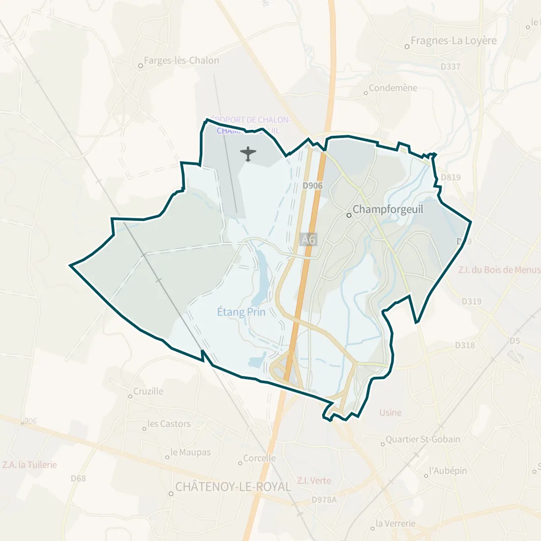 Carte : Champforgeuil