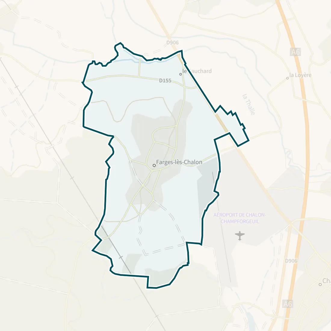 Carte : Farges-lès-Chalon