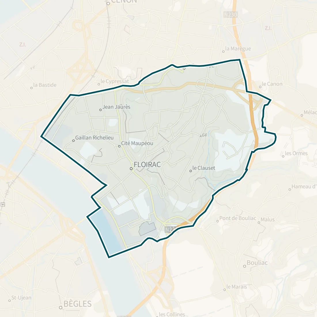 Carte : Floirac