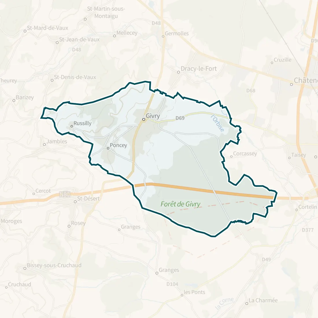 Carte : Givry