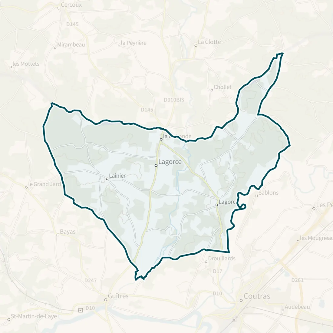 Carte : Lagorce