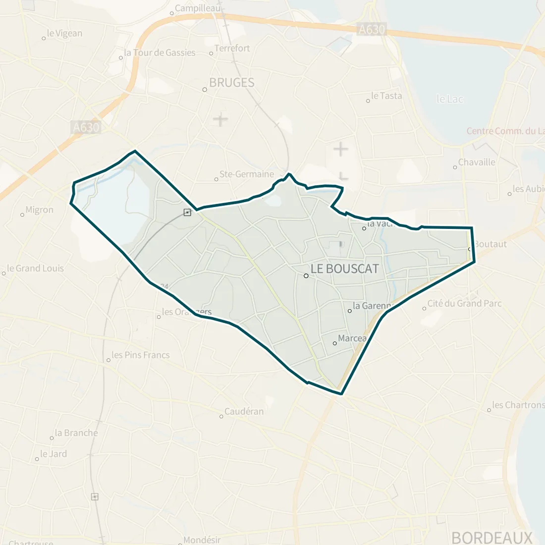 Carte : Le Bouscat