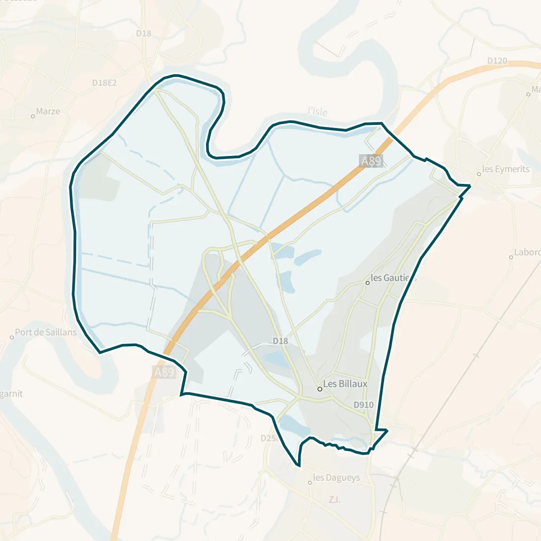 Carte : Les Billaux