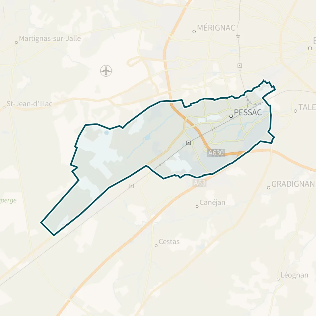Carte : Pessac