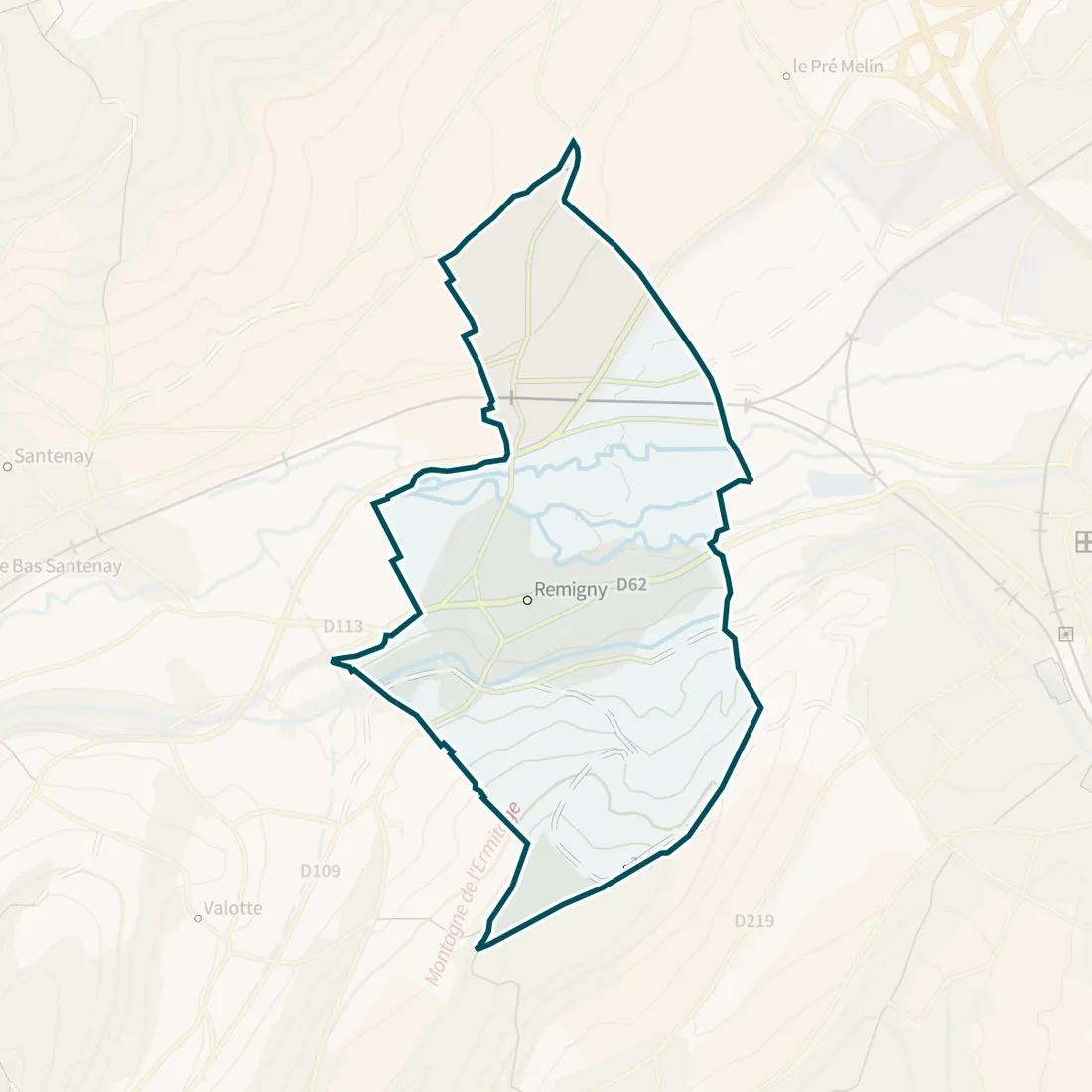 Carte : Remigny