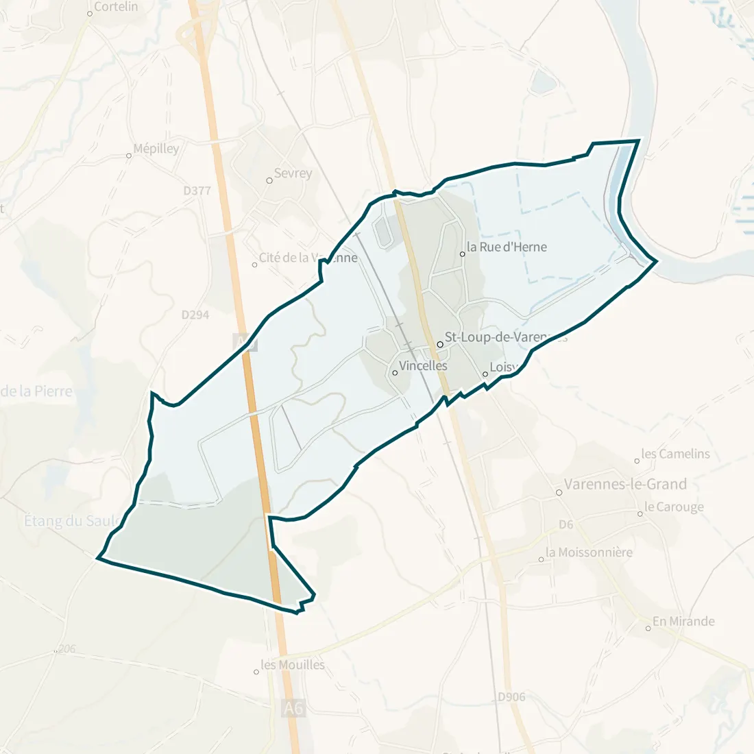 Carte : Saint-Loup-de-Varennes