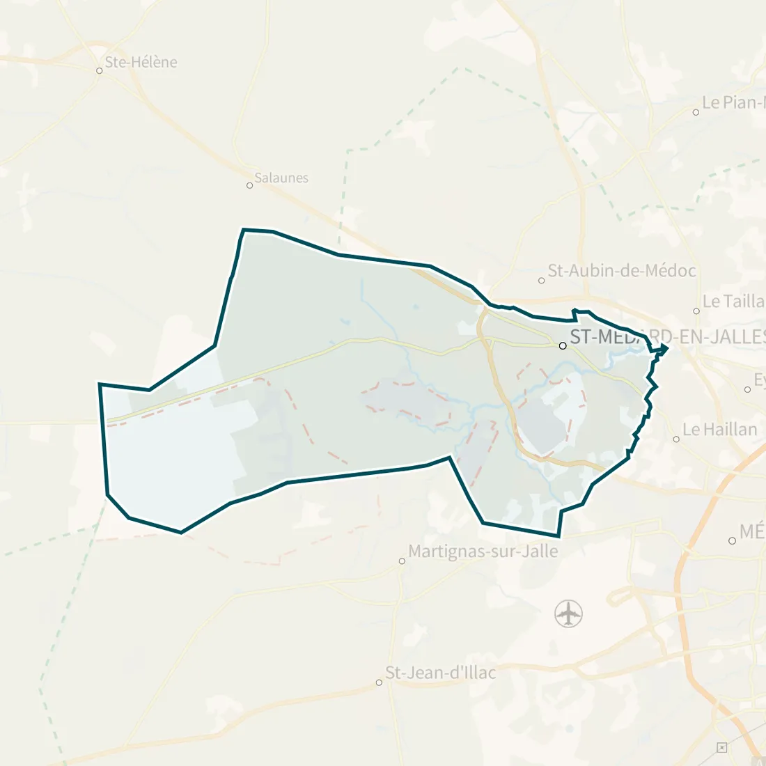 Carte : Saint-Médard-en-Jalles