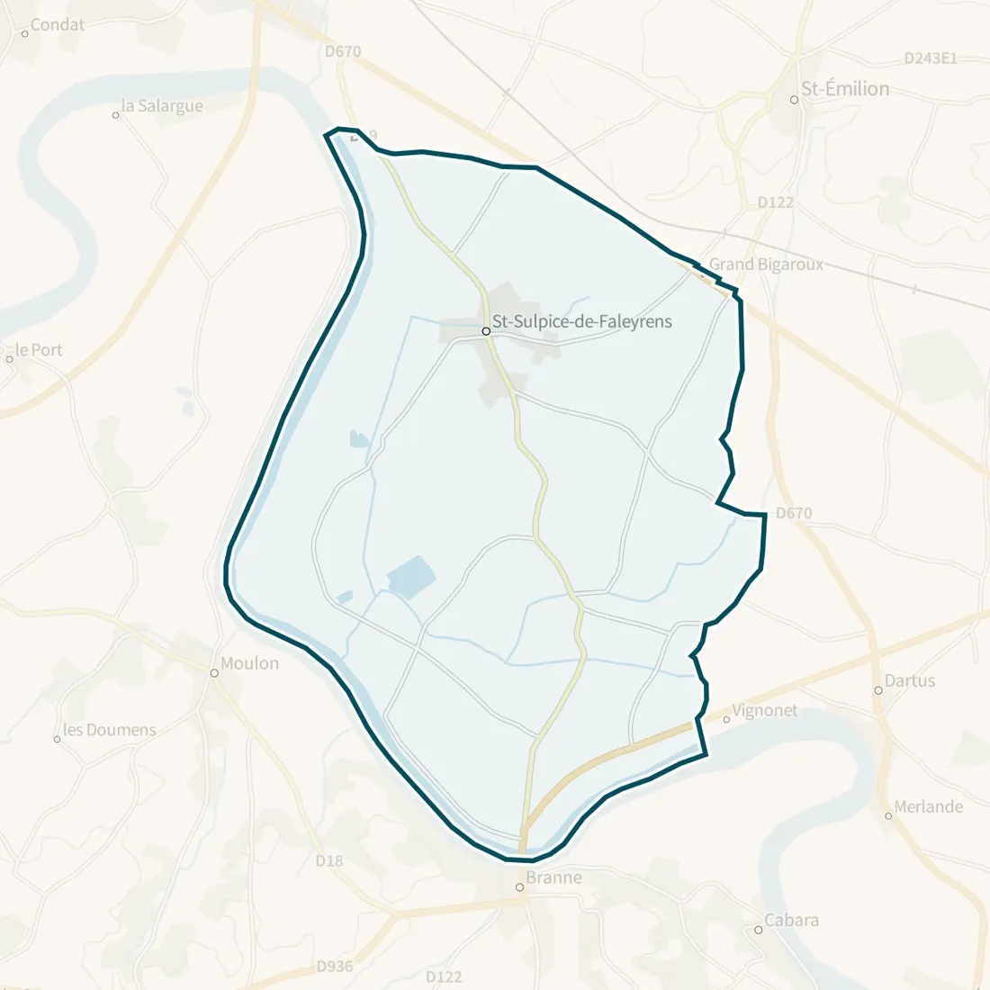 Carte : Saint-Sulpice-de-Faleyrens