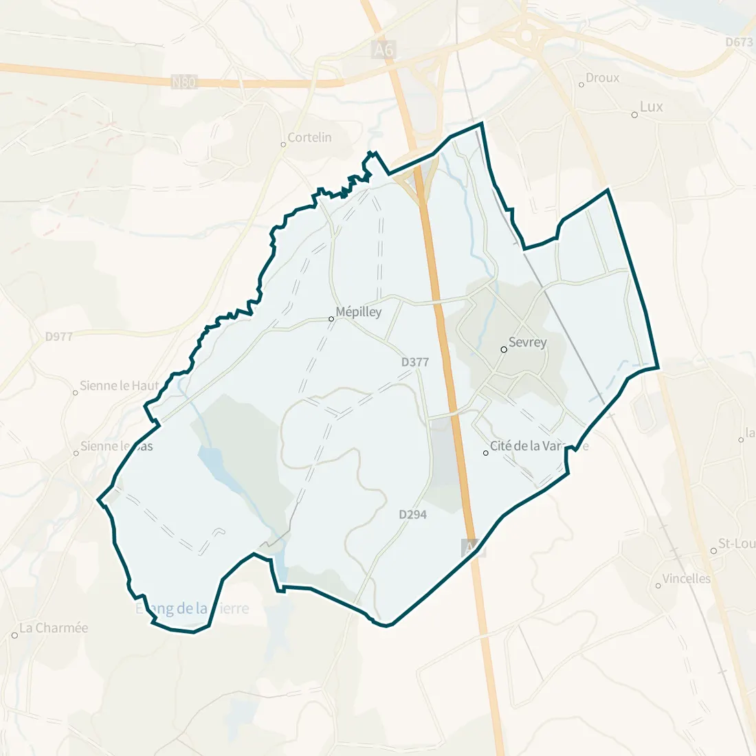 Carte : Sevrey