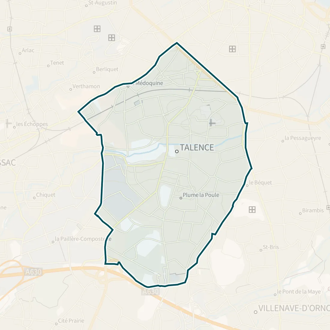 Carte : Talence