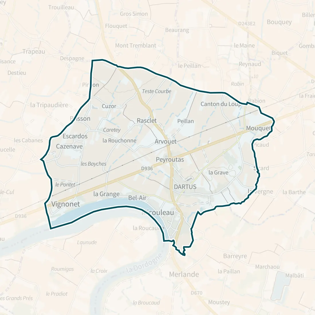 Carte : Vignonet