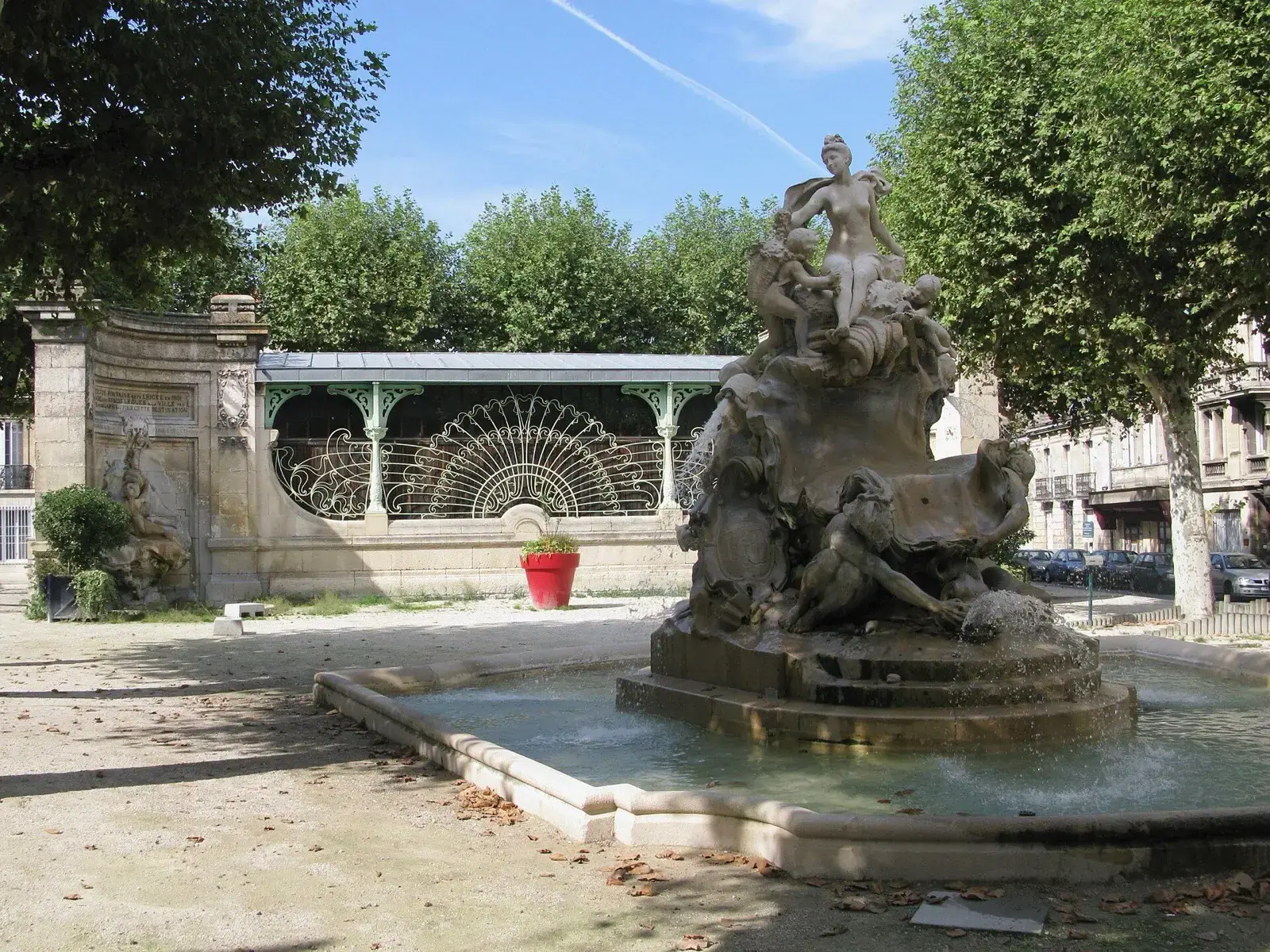 La fontaine de la place Amédée-Larrieu